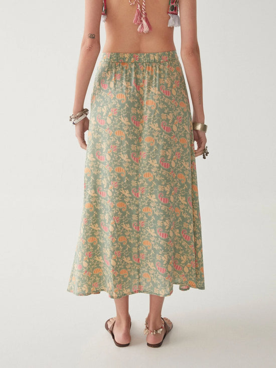 Back view of Maison Hotel'l Faustine Skirt in the color Cotton Candy