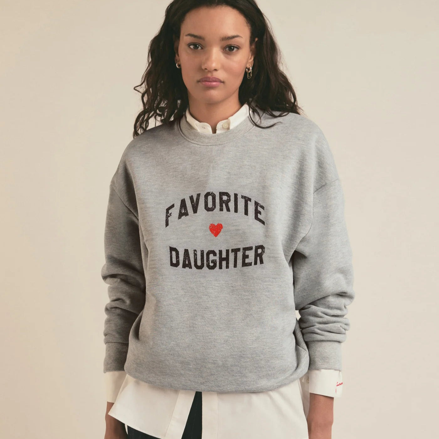 The Heart Logo Sweatshirt will be your new favorite cozy layer, with clean branding and a just right fit. Find it at Harbour Thread boutique in Burlington, VT!