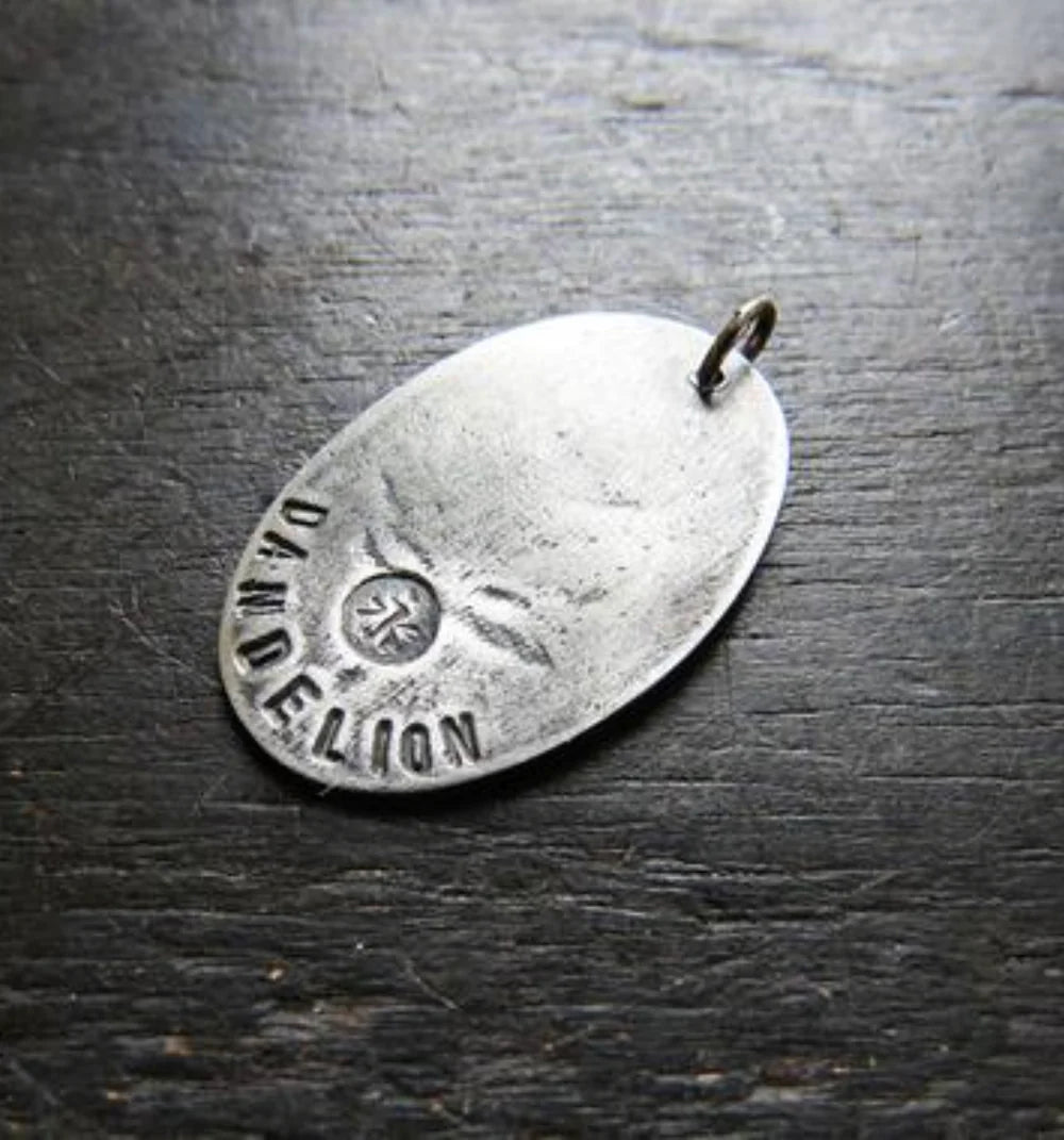 Back of Jennifer Kahn Dandelion Medallion Necklace