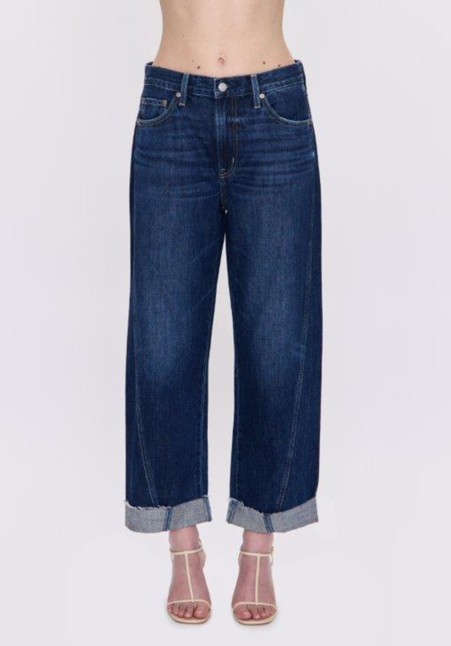 PISTOLA Kacey Mid Rise Cuffed Straight Jean