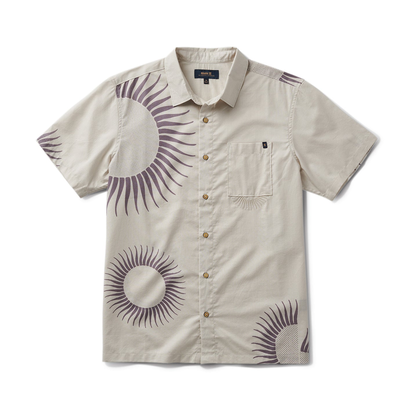 The Roark Gonzo Short Sleeve Button Up Shirt in the color Shark