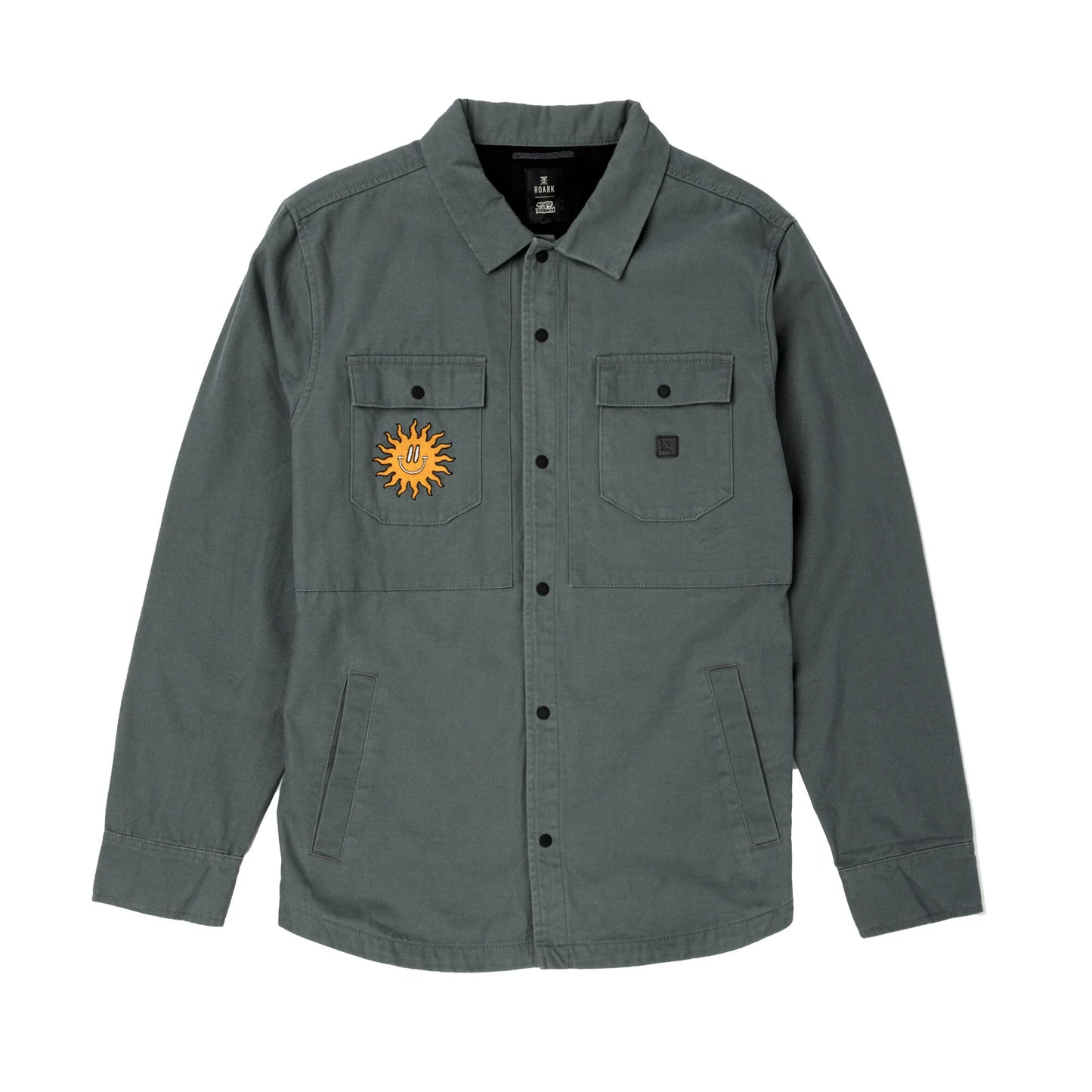 Shop the snap front embroidered Hebrides Unlined Jacket by Roark at Harbour Thread