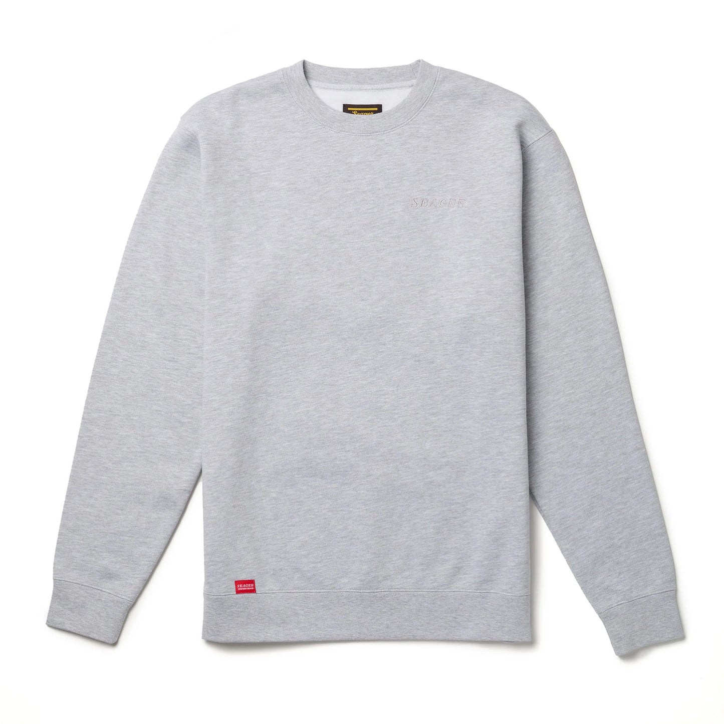 Men's heather grey crewneck sweatshirt