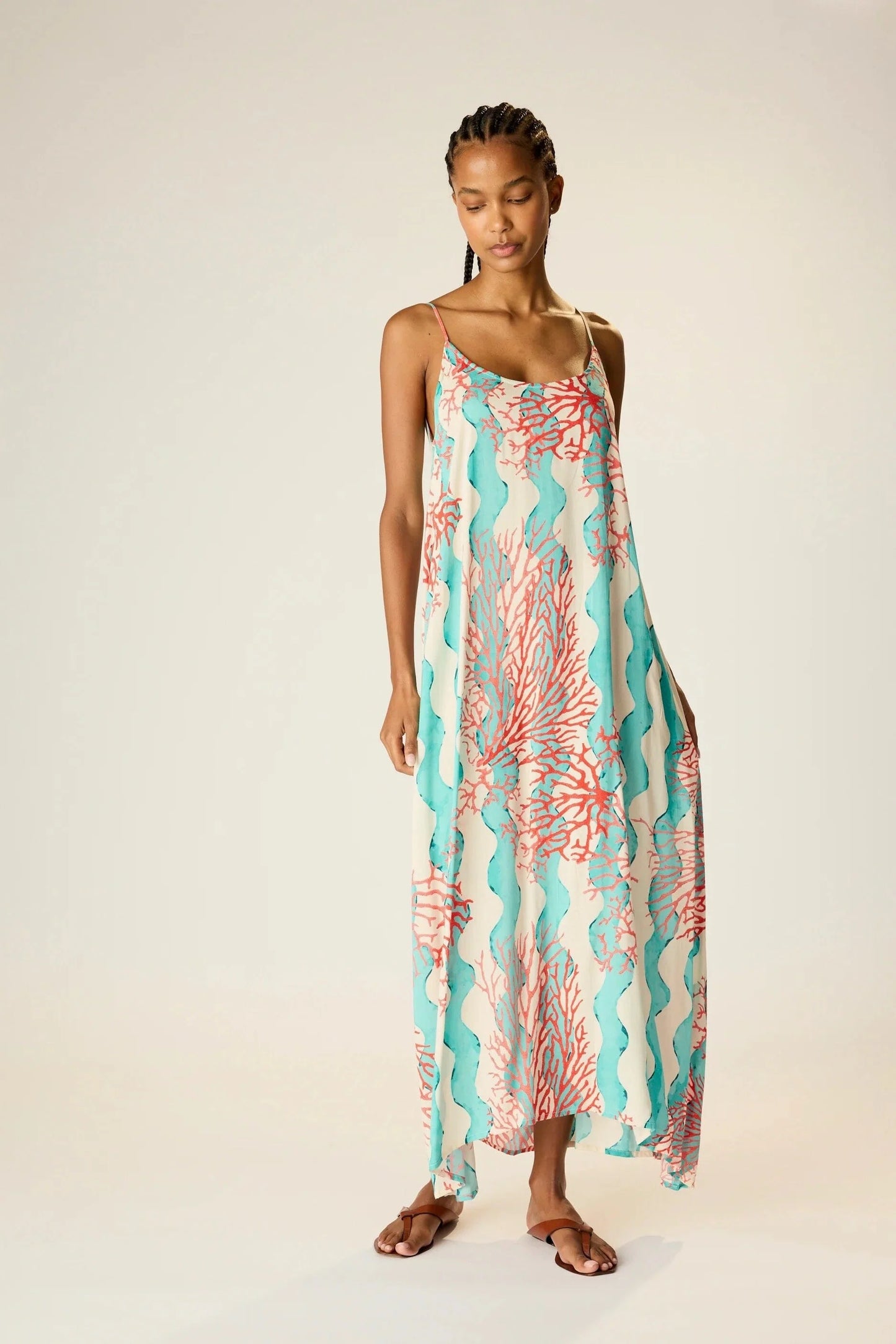 Now available at Harbour Thread, the Natalie Martin Heather Maxi features a gorgeous seaside inspired print