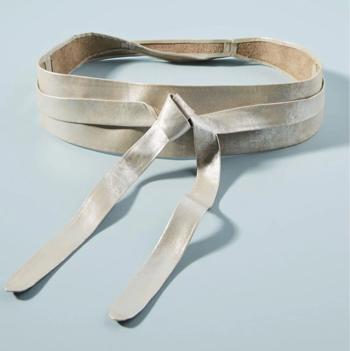 Ada Collection wrap belt Wrap Leather Belt - Peach main image 2