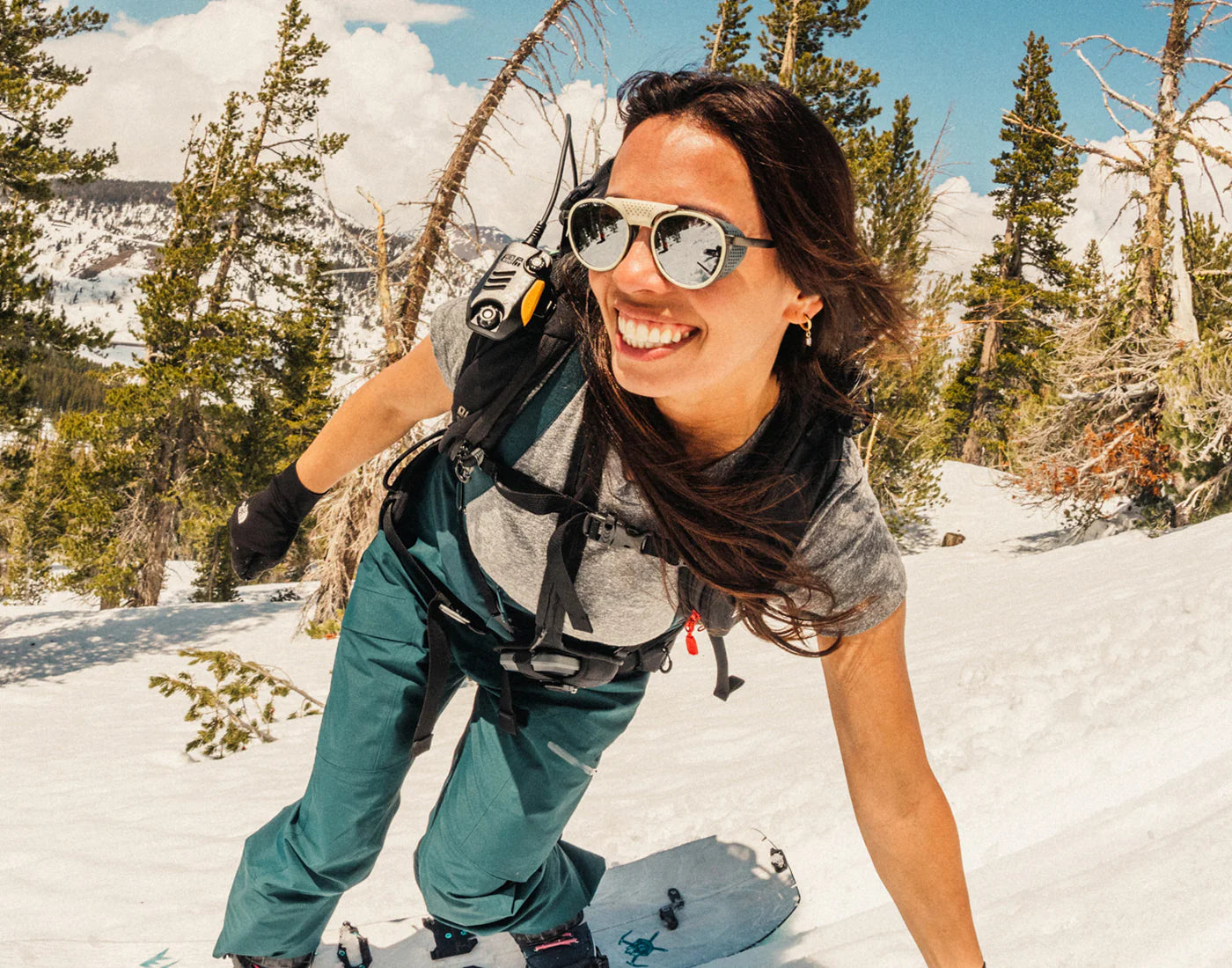 Hit the slopes in style with the Sunski Strada Performance Sunglasses at Harbour Thread boutique in Burlington, VT.