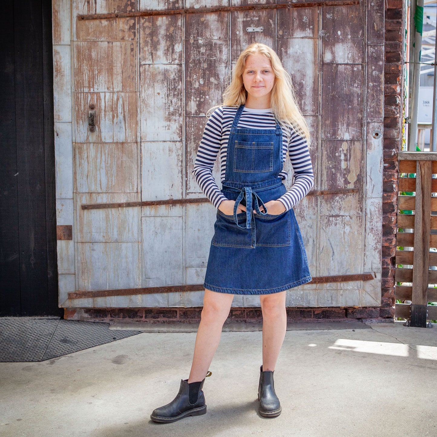 Tove Wear Trade Apron Dress - Indigo