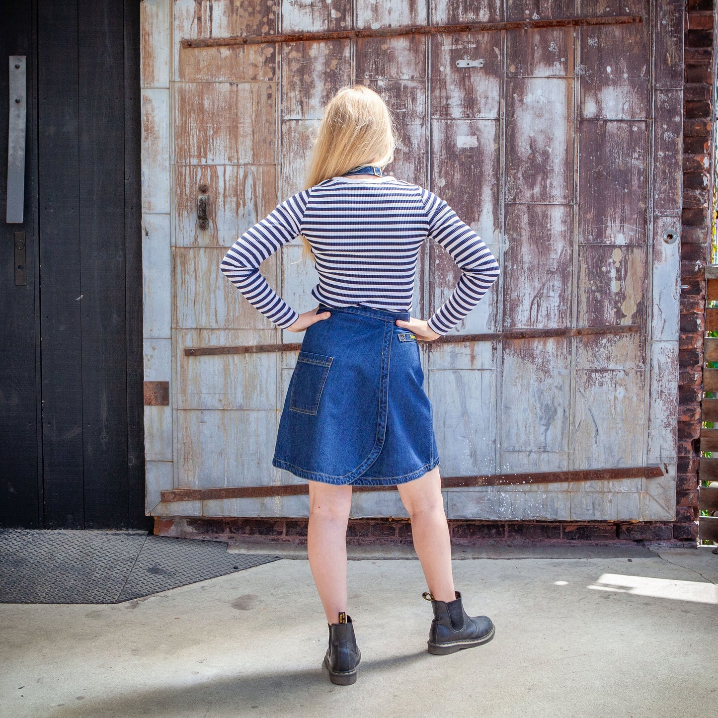Tove Wear Trade Apron Dress - Indigo