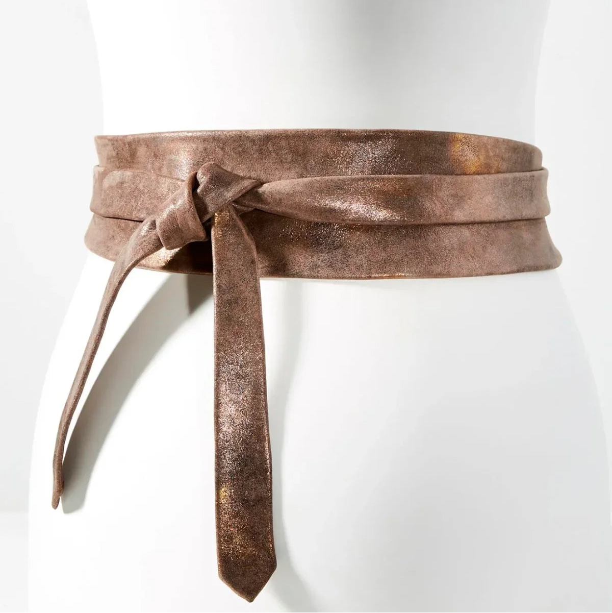 The Truffle Shimmer Wrap Belt by ADA Collection