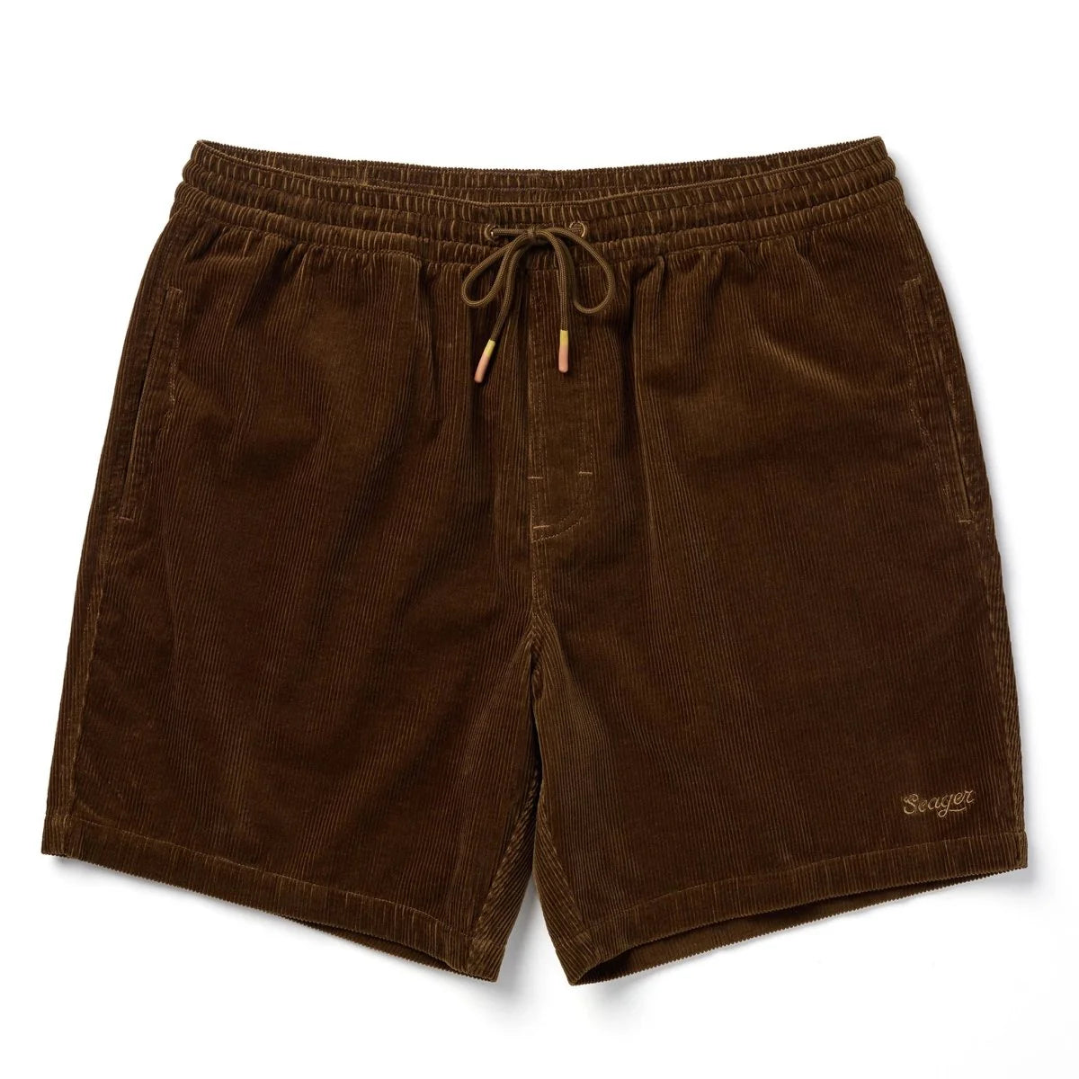 The Seager Yuma Corduroy Shorts in Tobacco Brown