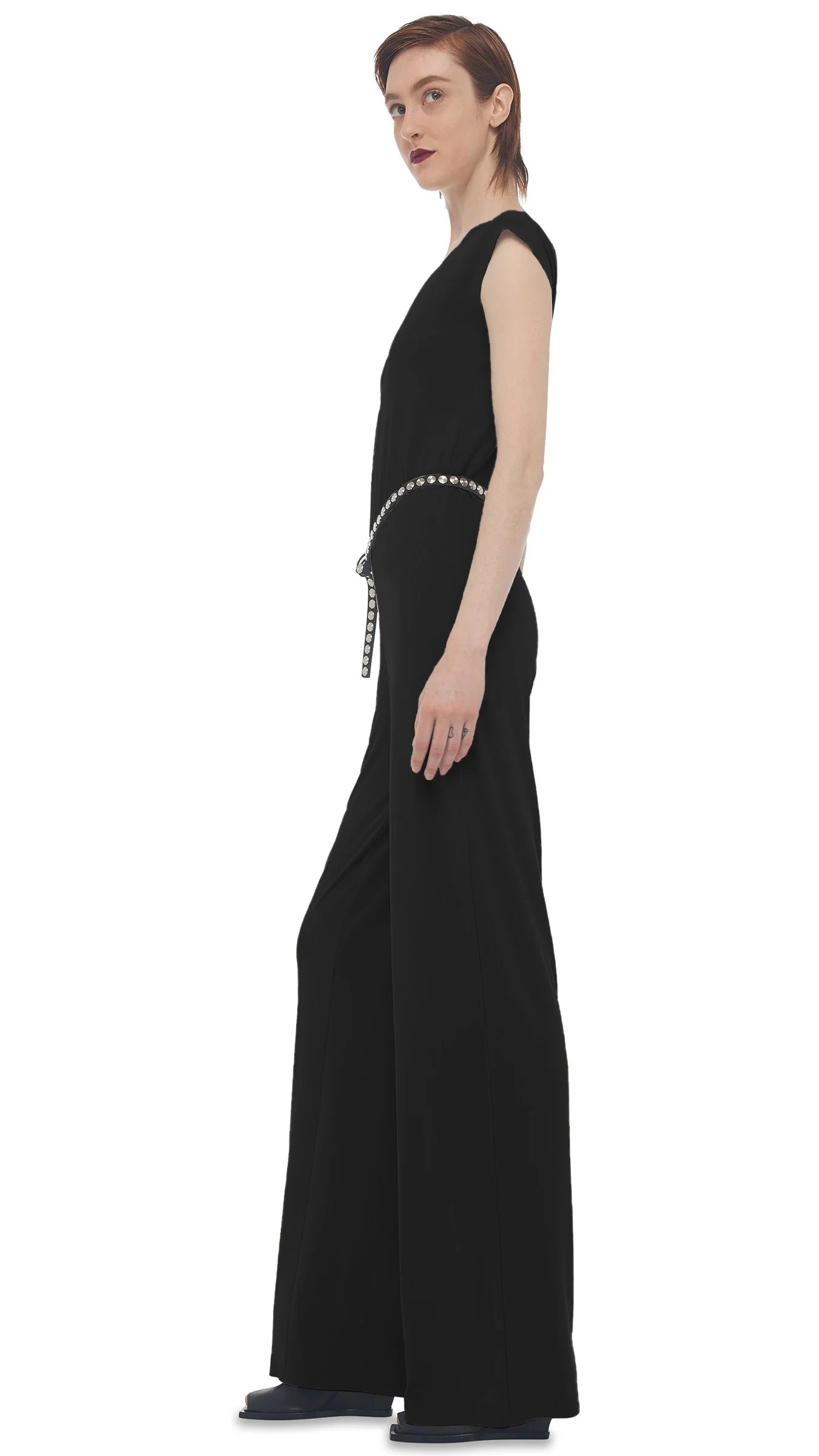 Norma Kamali Drop Shoulder Jumpsuit