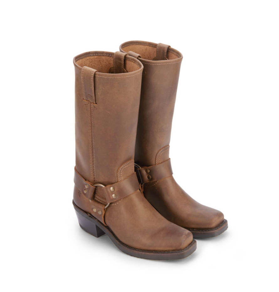 FRYE Harness 12R Boots Tan