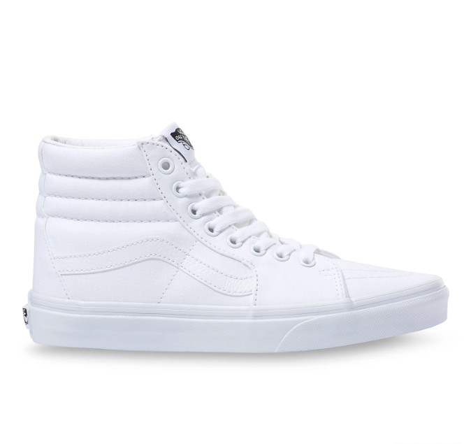 Vans Men's Sk8-Hi Sneaker- True White