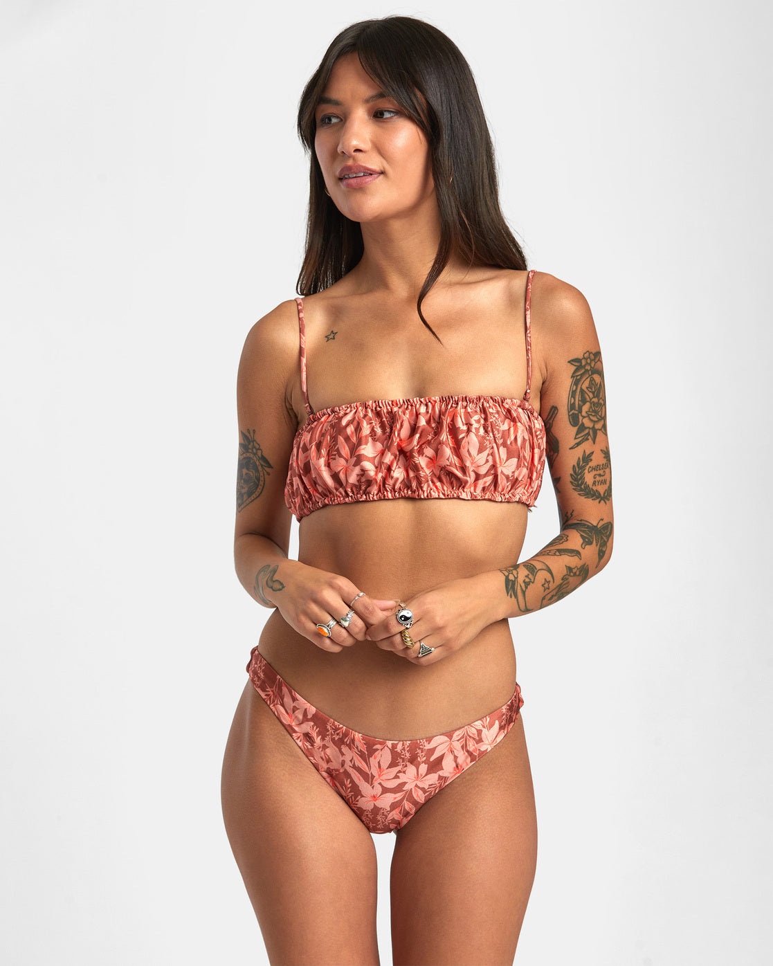 RVCA Oasis Medium Bikini Bottoms - Sandalwood