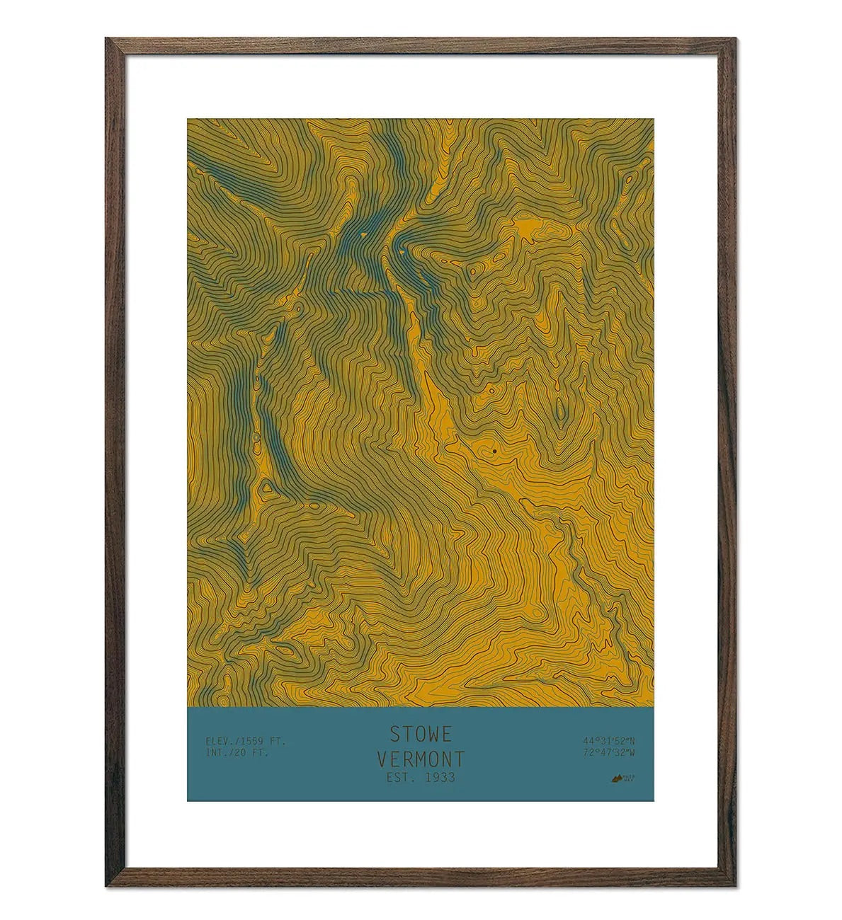 The Muir Way Stowe Print is the perfect gift for your Vermont mountain-loving friends. Find it at Harbour Thread in Burlington, VT!