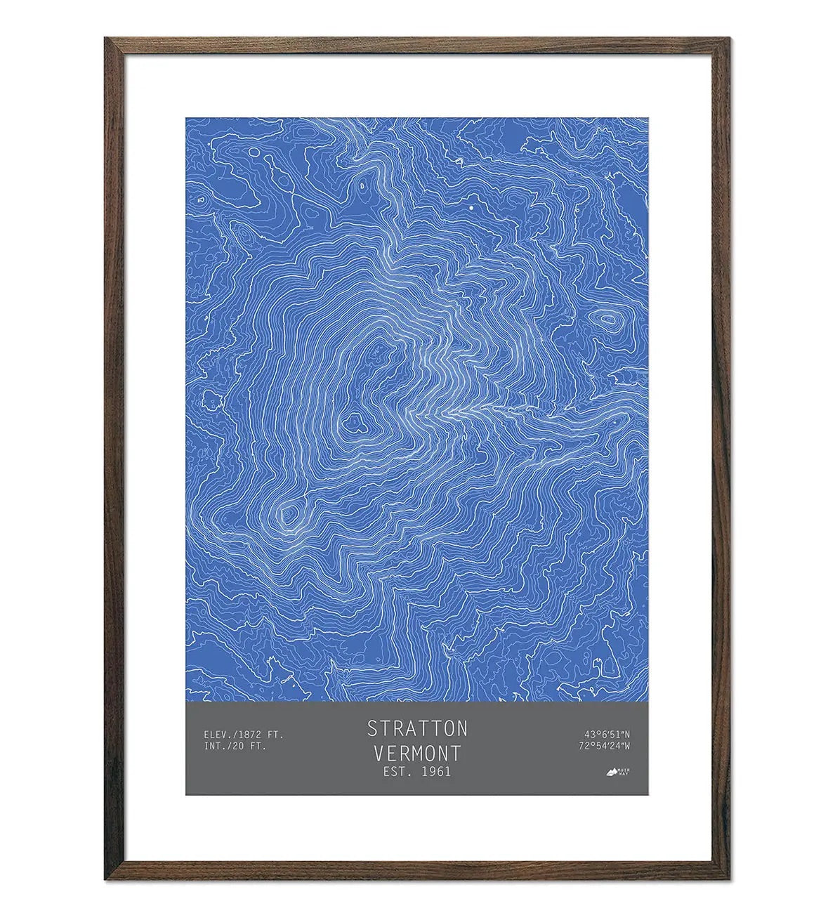 The Muir Way Stratton Print is the perfect gift for your Vermont mountain-loving friends. Find it at Harbour Thread in Burlington, VT!