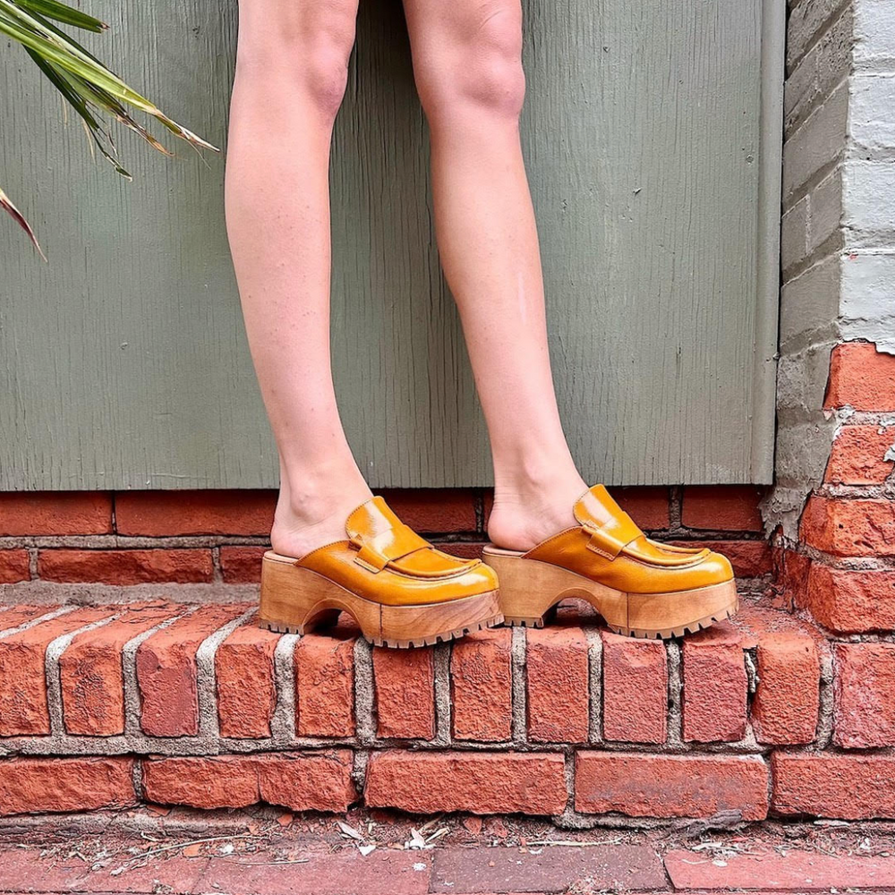 Free People Corbin Loafer Clog in Sedona At Harbour Thread
