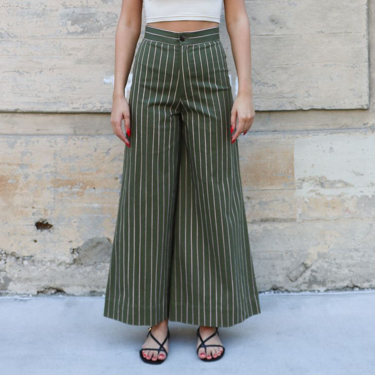 Bel Kazan Simone Pant in Sage Trail