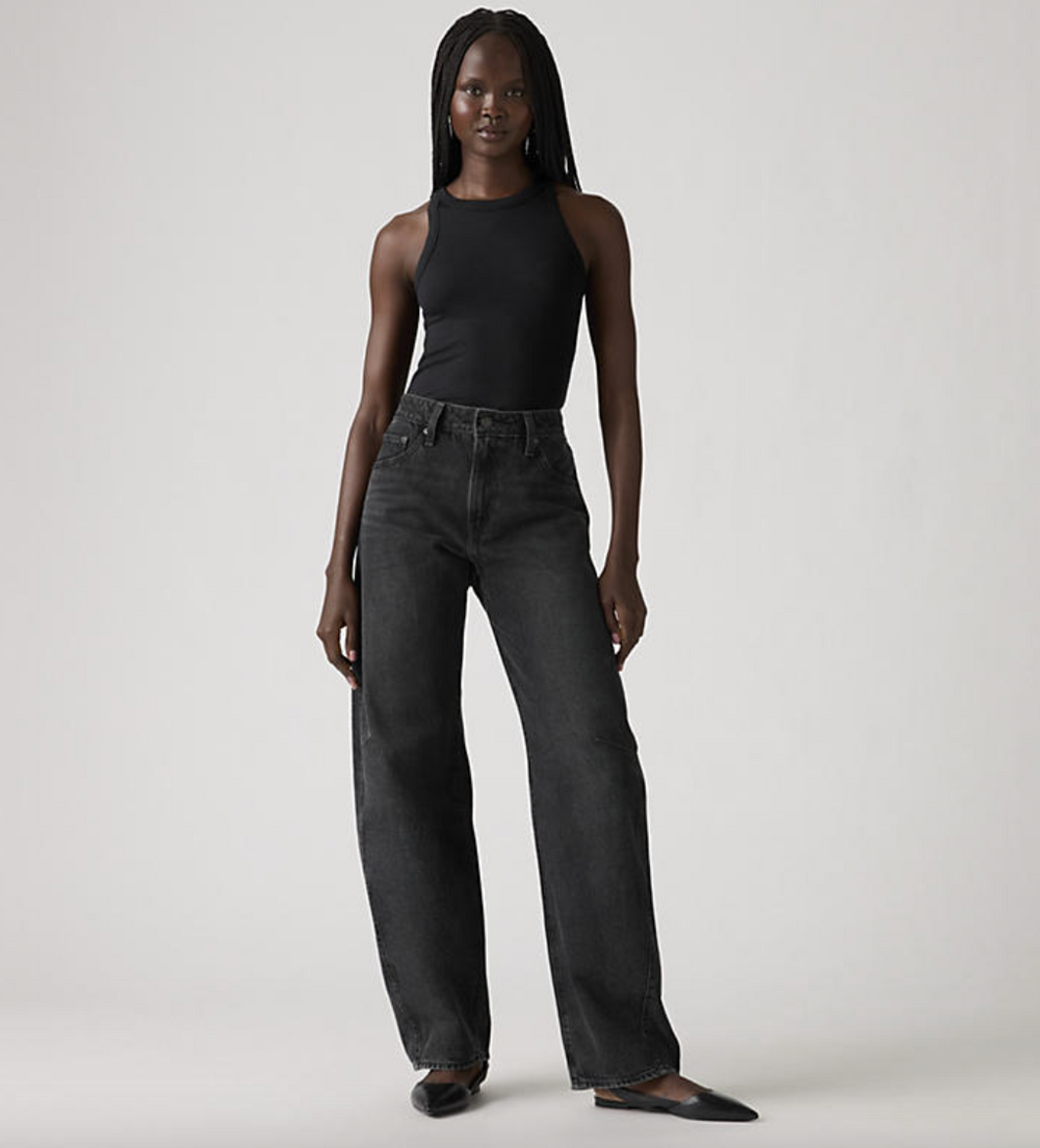 Enjoy comfortable, on-trend women's denim with the Levi's Baggy Dad Barrel Jeans. Find your perfect fit at Harbour Thread boutique in Burlington, VT!