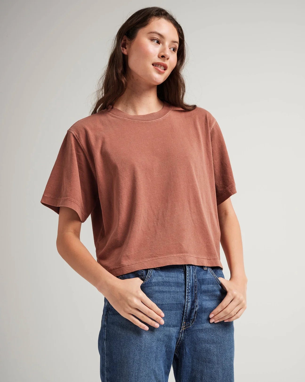 Richer Poorer Relaxed Crop Tee