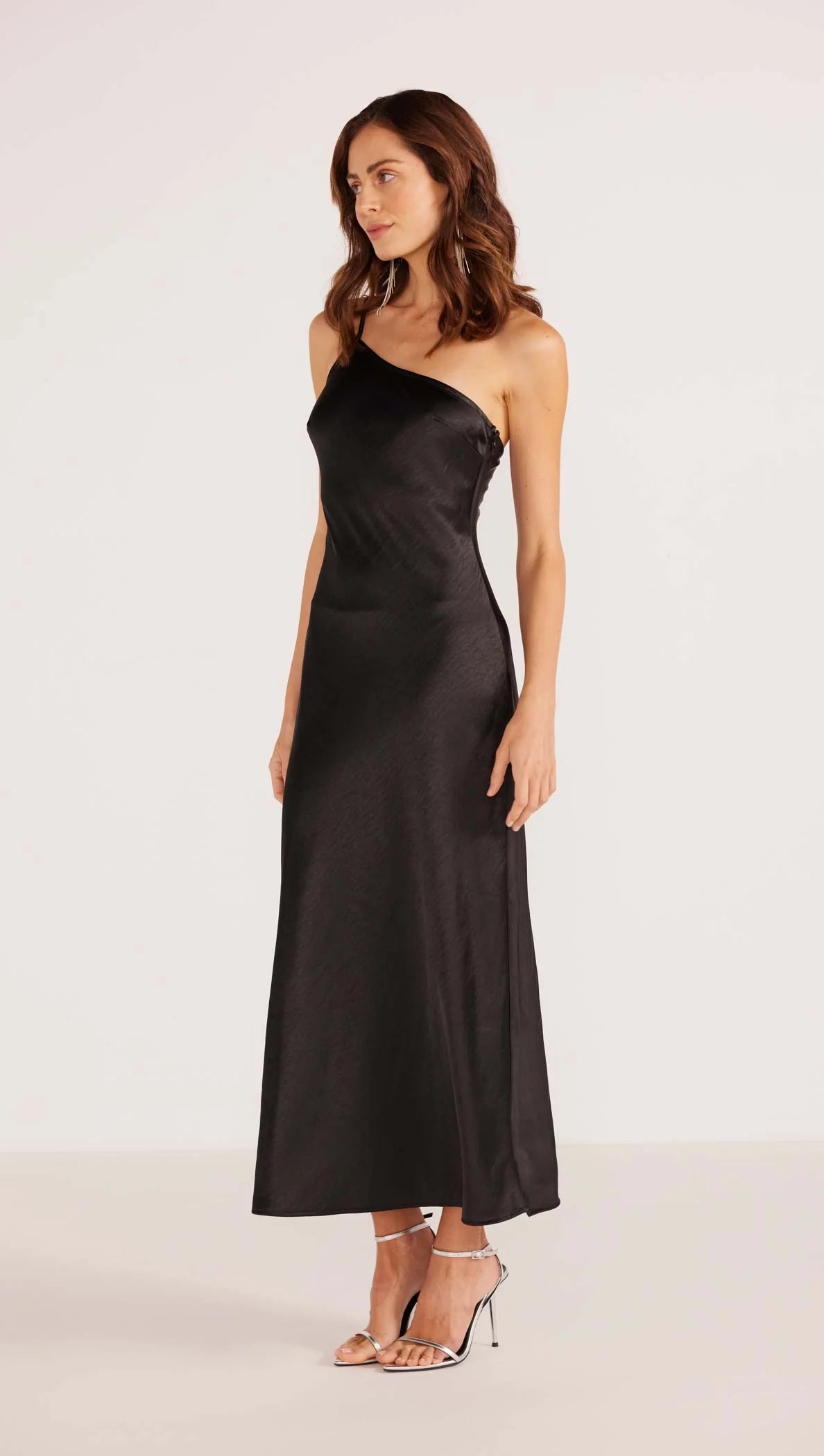 MINKPINK Ella One Shoulder Midi Dress - Black | Harbour Thread MINKPINK Ella One Shoulder Midi Dress - Black | Harbour Thread