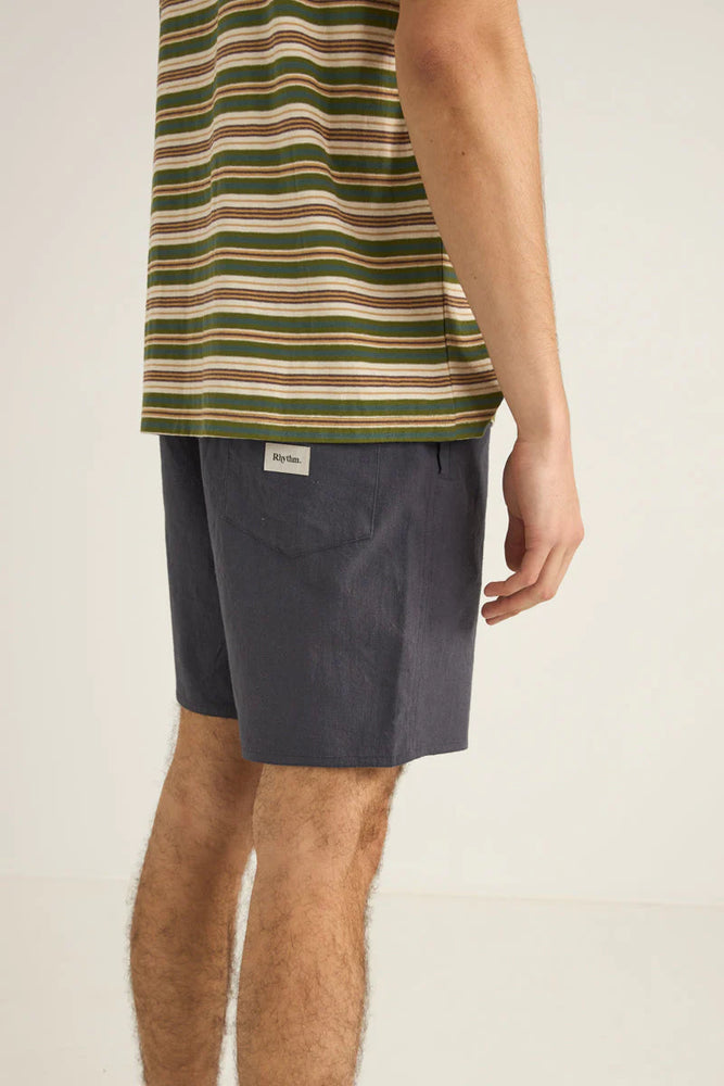 
                      
                        The Rhythm Textured Linen Jam men's shorts in the color Navy
                      
                    