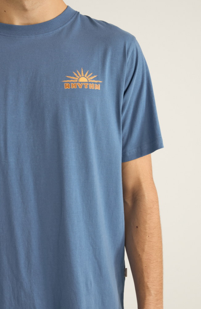 
                      
                        Shop the vintage blue Frame Short Sleeve T-shirt by Rhythm at Harbour Thread.  
                      
                    