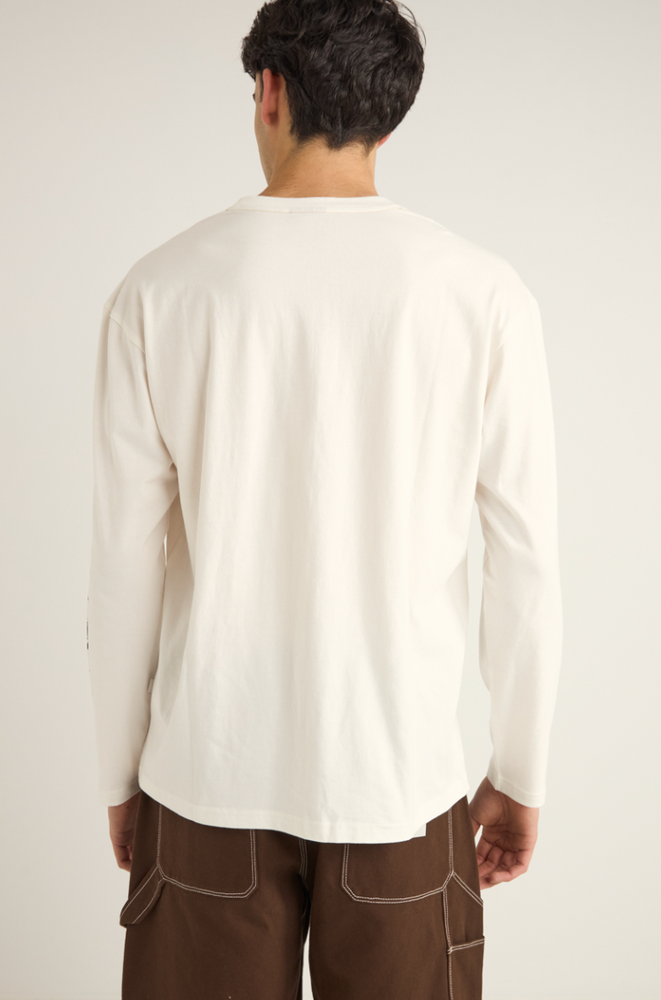 
                      
                        men 's vintage white organic cotton jersey long sleeve tee
                      
                    