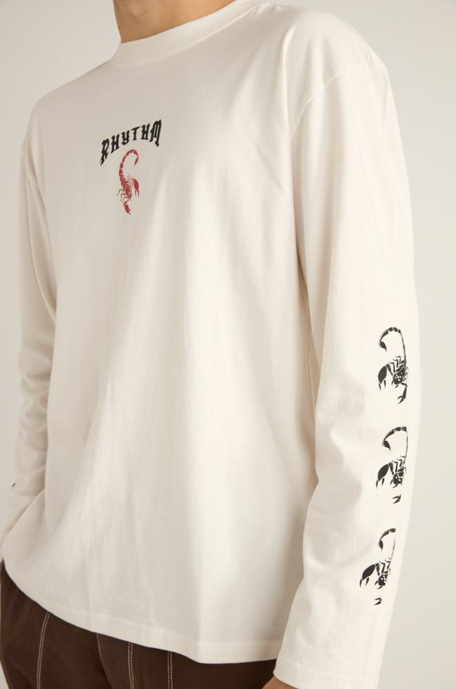 Scorpion graphic long sleeve tee from Rhythm