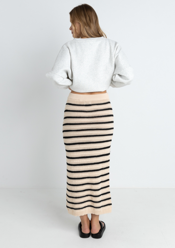 
                      
                        Striped knit midi skirt from Rhythm
                      
                    