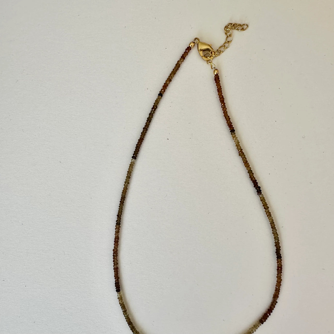 Anokhi Green Golden Tourmaline Necklace