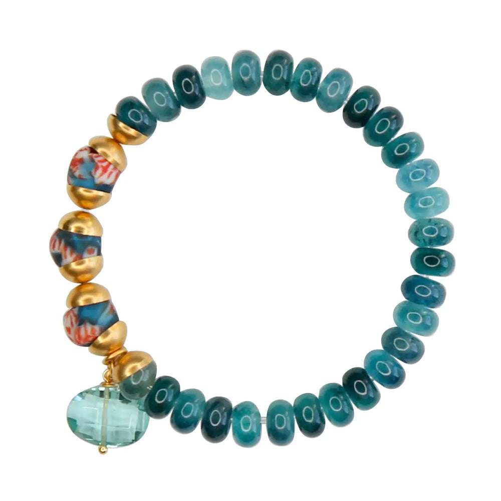 Catherine Page Capri Elastic Bracelet in Deep Seafoam