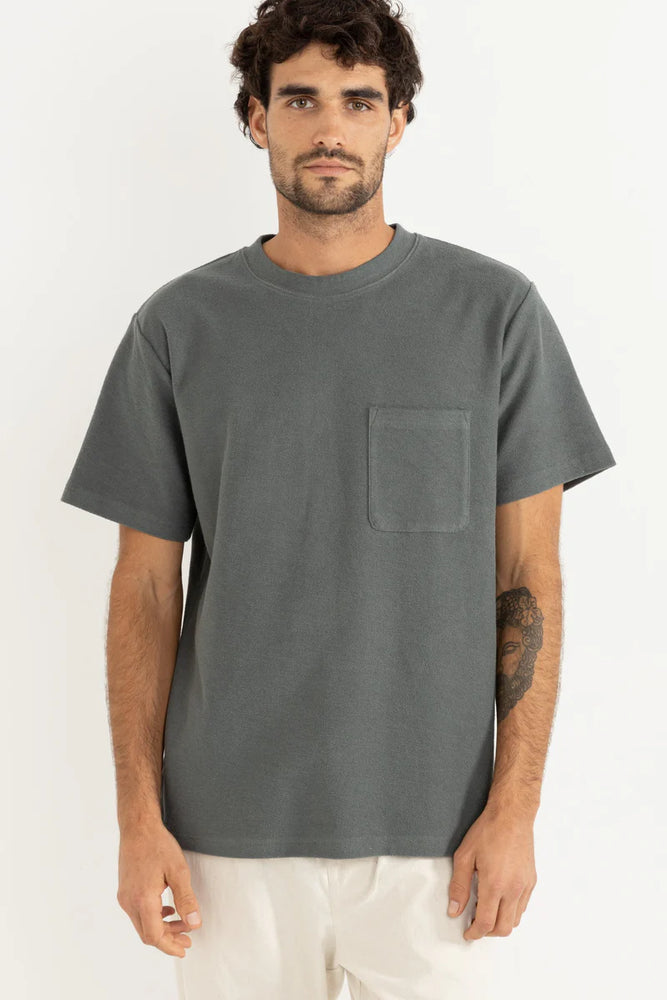 Embrace casual cool style with the Vintage Terry Short Sleeve T-Shirt. Find yours and other new arrivals from Rhythm at Harbour Thread in Burlington, VT!