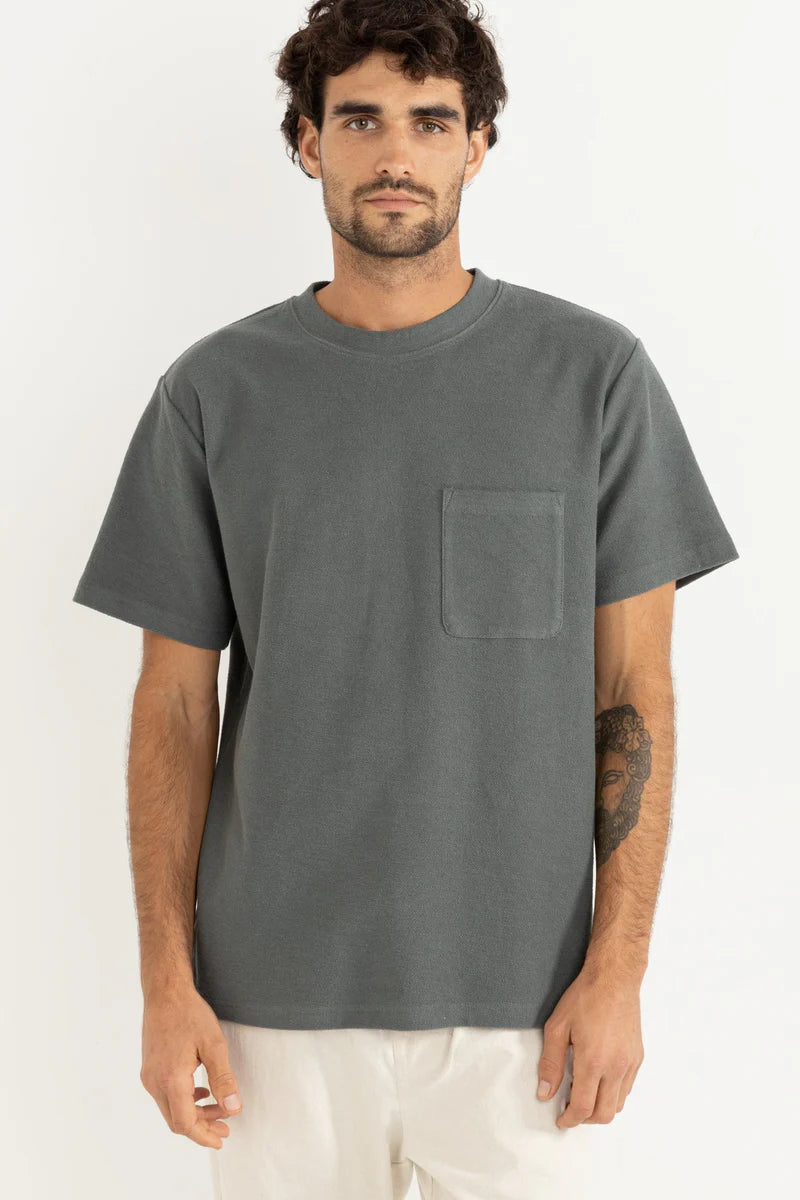 Embrace casual cool style with the Vintage Terry Short Sleeve T-Shirt. Find yours and other new arrivals from Rhythm at Harbour Thread in Burlington, VT!