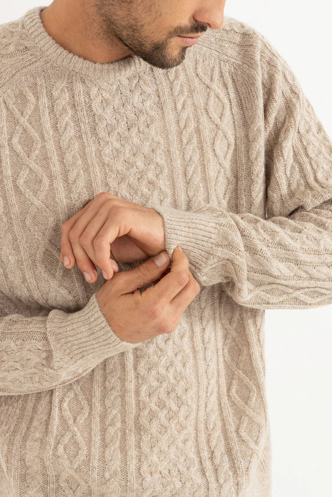 Shop men's sweaters at Harbour Thread in Burlington, VT. New arrivals inclue the Rhythm Mohair Fishermans Knit. 