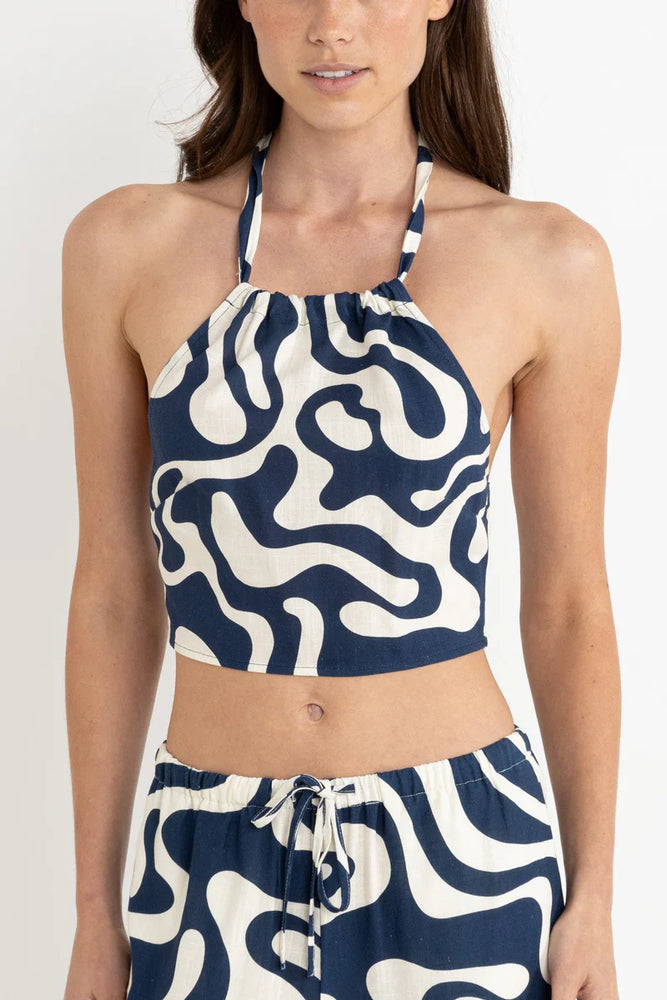 Heat up your summer style in the Waverly Halter Top by Rhythm. Find yours at Harbour Thread in Burlington, VT!