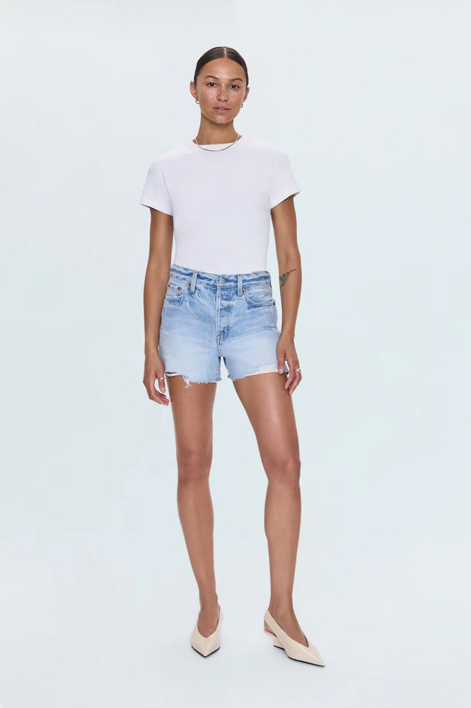 
                      
                        PISTOLA Nova High Rise Cutoff Shorts
                      
                    