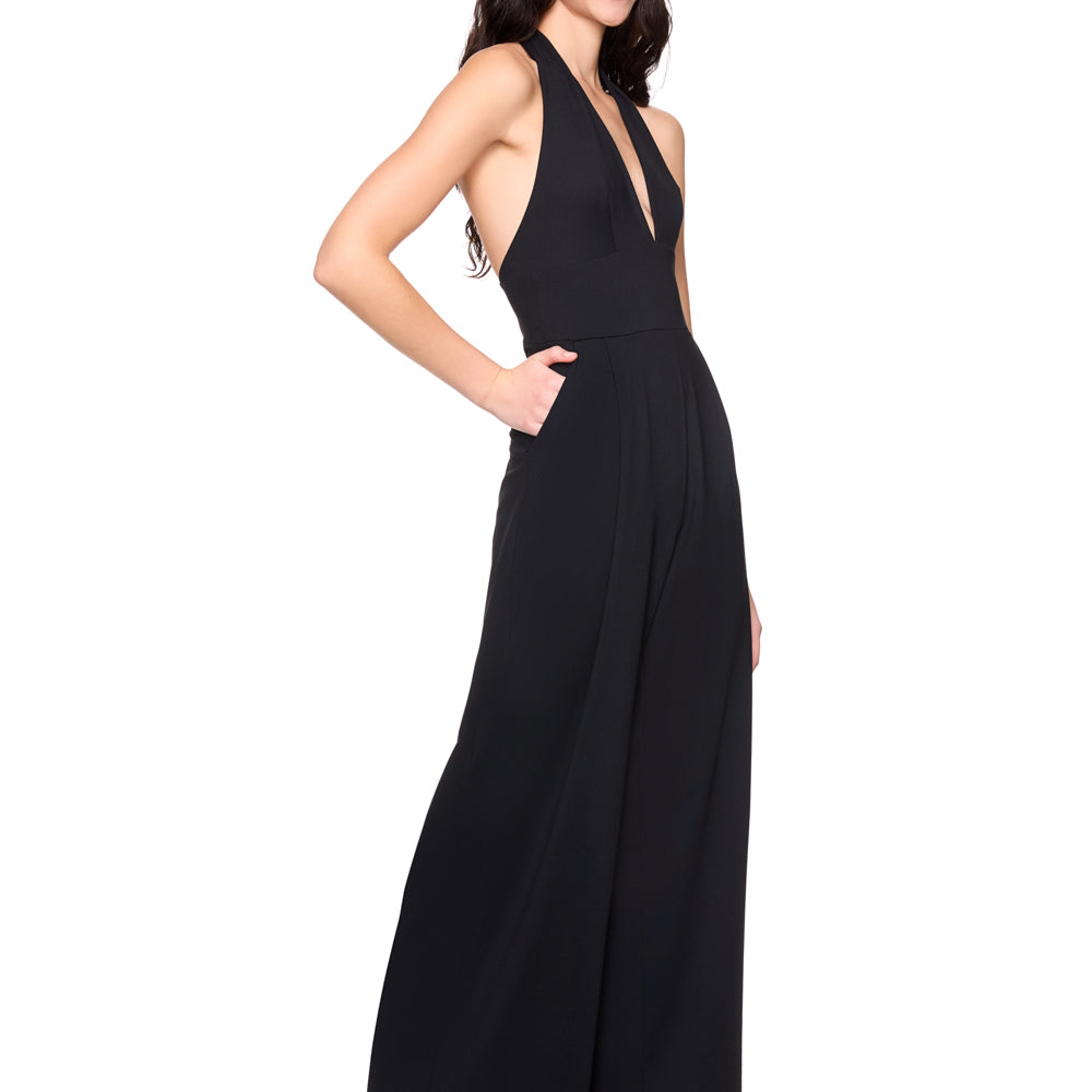 Susana Monaco Tie Halter Jumpsuit