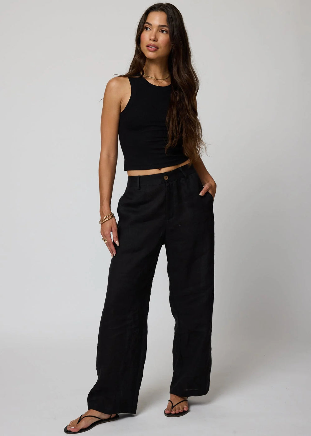 Stillwater Linen Barrel Pants