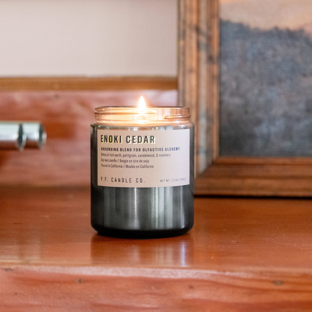 P.F. Candle Co. Enoki Cedar Alchemy Soy Candle - 7.2 oz
