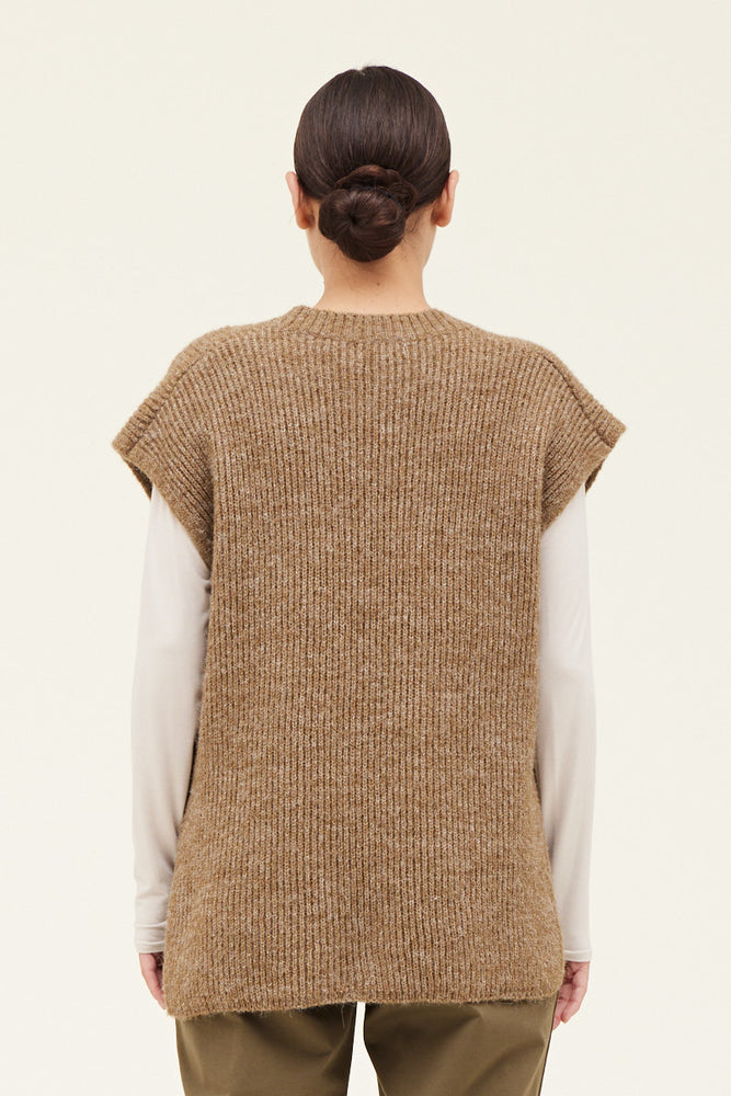 
                      
                        Anyday V-Neck Sweater Top - Brown Moss
                      
                    