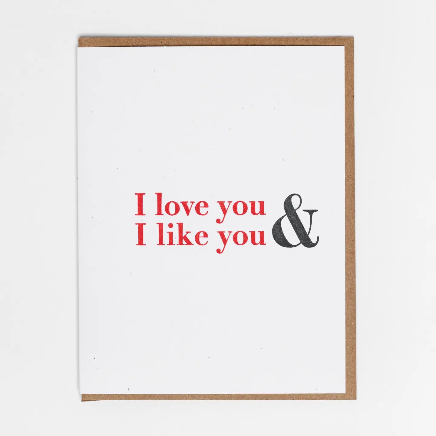 Shop the Love and Like Greeting Card by Lady Pilot Letterpress at Harbour Thread. 