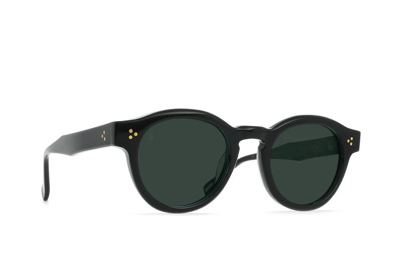 Side view of the Zelti Unisex Round Polarized Sunglasses by RAEN