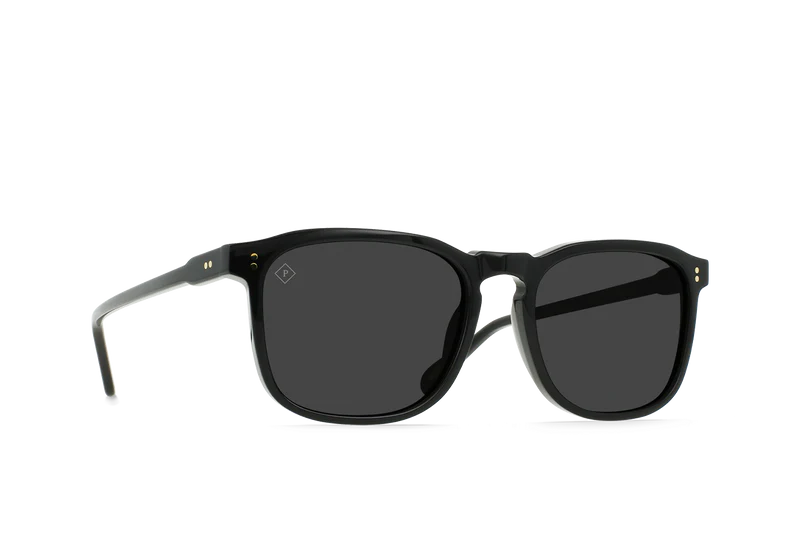 Angled view of the Wiley Men's Square Polarized Sunglasses frames by RAEN