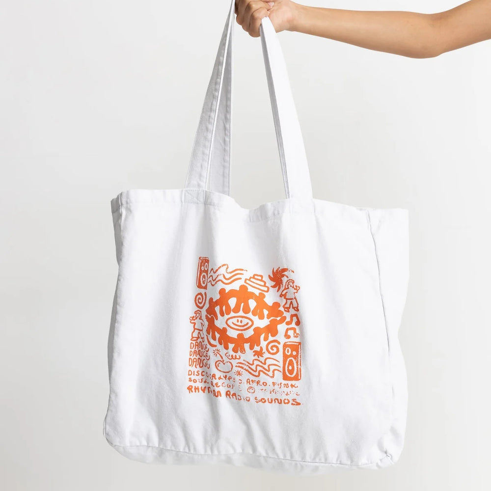 Rhythm Dance Tote Bag - Cream