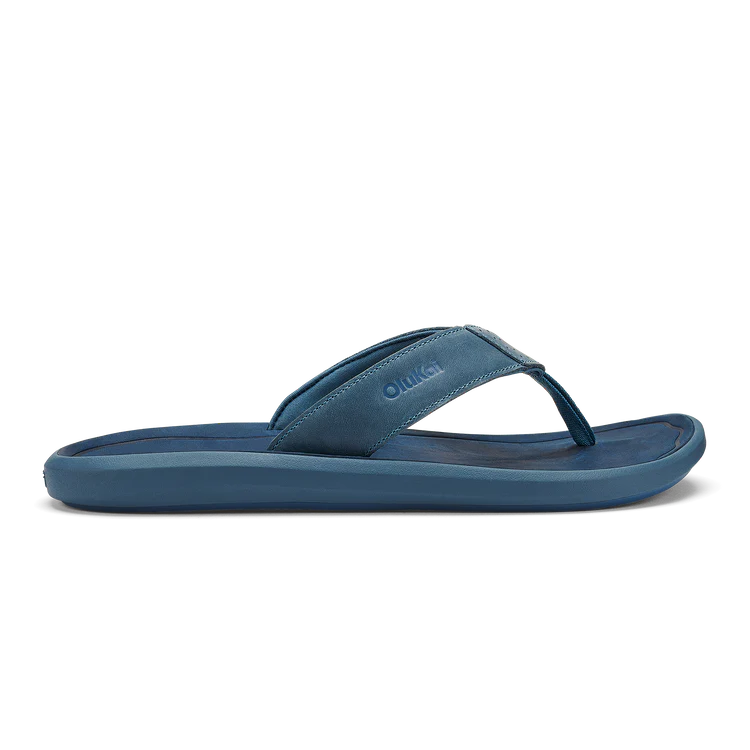 Enjoy versatile beach day footwear when you wear the OluKai Pili Men's Waterproof Leather Sandals, now at Harbour Thread boutique in St. Petersburg, FL. 