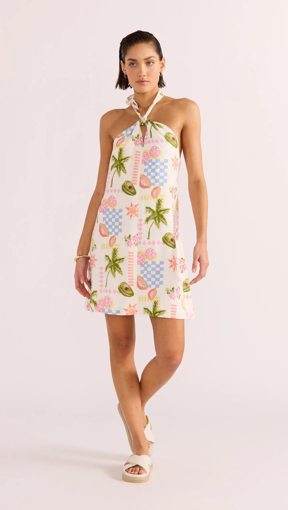 Shop the Gracie Halter Neck Mini Dress by MINKPINK at Harbour Thread.