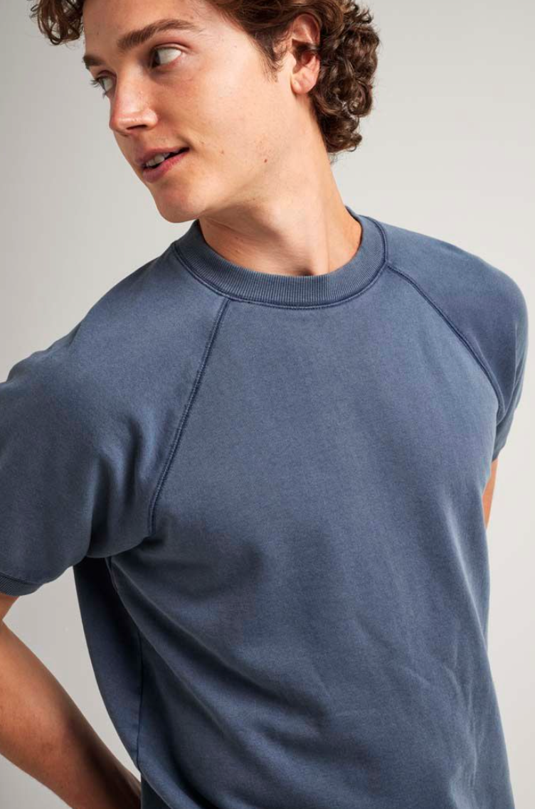 Richer Poorer men's blue short sleeve sweatshirt