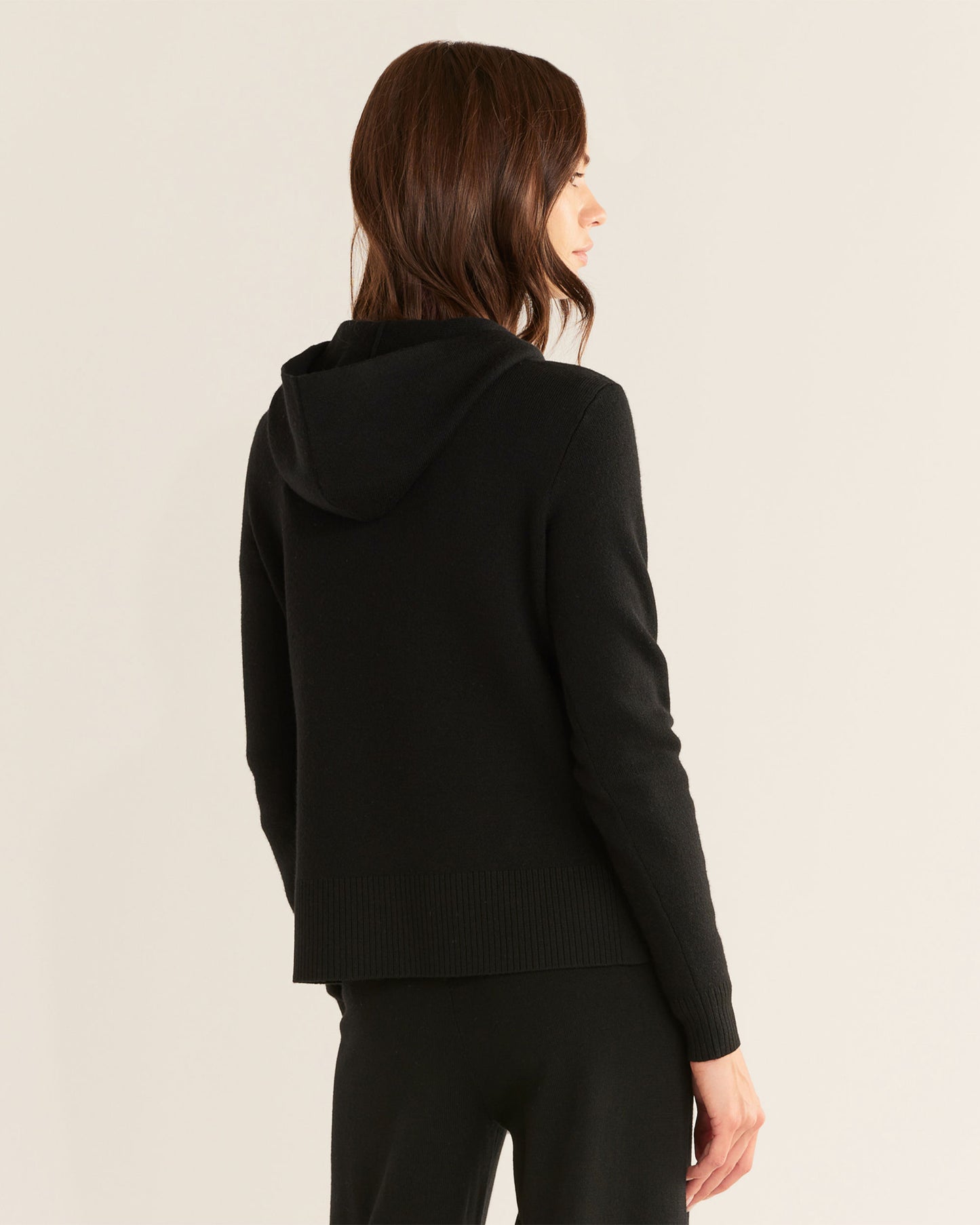 Dark Charcoal, Cashmere And Merino Luxe Lounge Hoodie