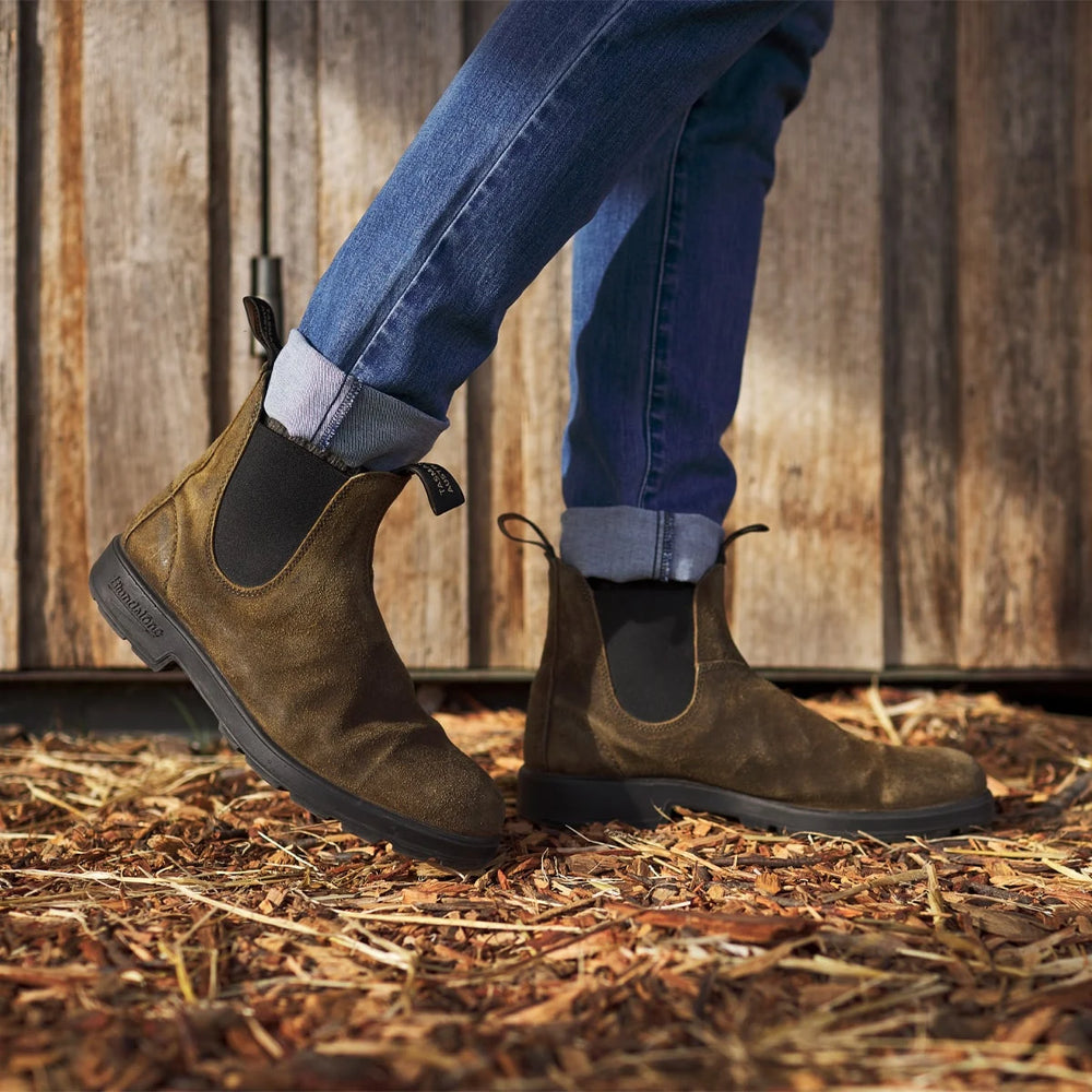 Blundstone 1615 Women's Originals Suede Boots - Dark Olive